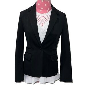 EXPRESS single button black suit jacket/blazer size 0
